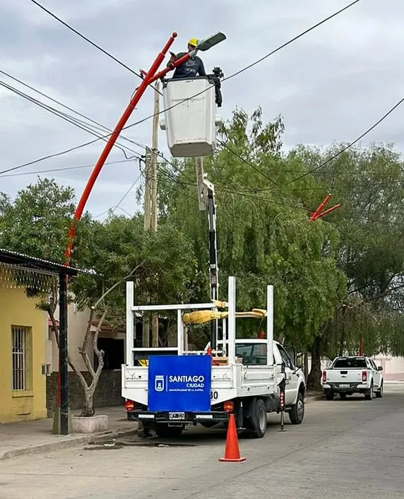 iluminación barrio Sarmiento