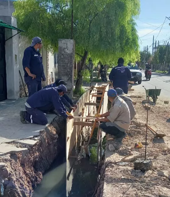 desague barrio Sarmiento
