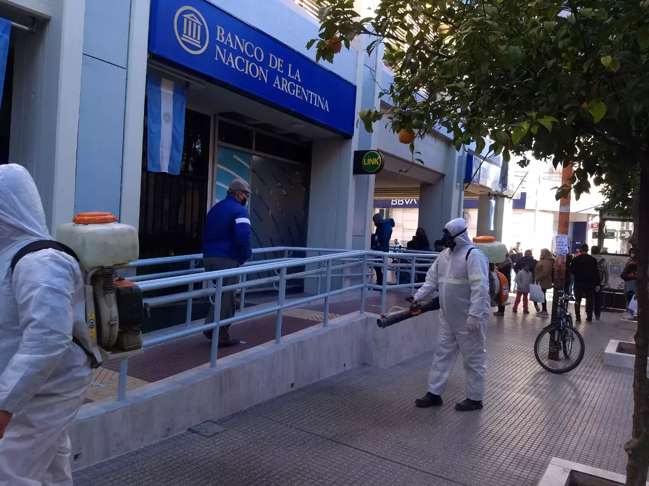 sanitizacion sector bancos